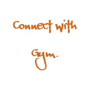 connect with gym quote SVG PNG design with hand-drawn style