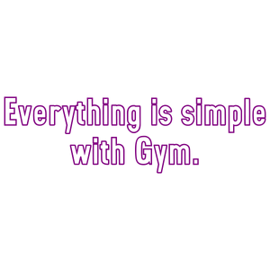 everything is simple with gym quote SVG PNG design with bold lettering, an uplifting message