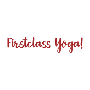 firstclass yoga quote SVG PNG design with bold lettering