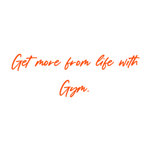 get more from life with gym quote SVG PNG design with bold lettering