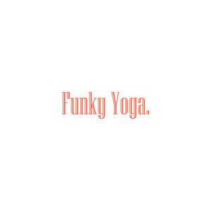 funky yoga quote SVG PNG design with bold lettering