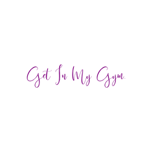 get in my gym quote SVG PNG design with bold lettering