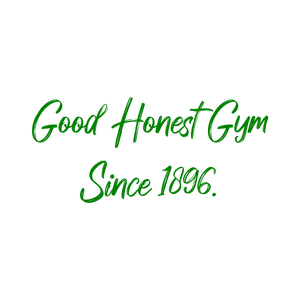 good honest gym since 1896 quote SVG PNG design with bold lettering, an uplifting message