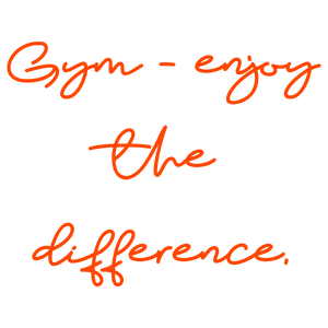 gym enjoy the difference quote SVG PNG design with bold lettering