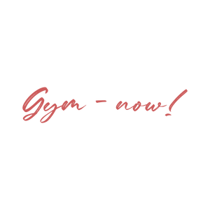 gym now quote SVG PNG design with bold lettering