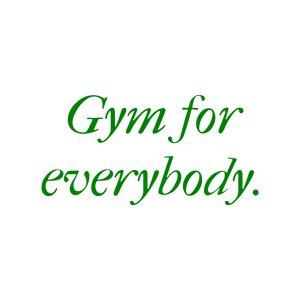gym for everybody quote SVG PNG design with bold lettering