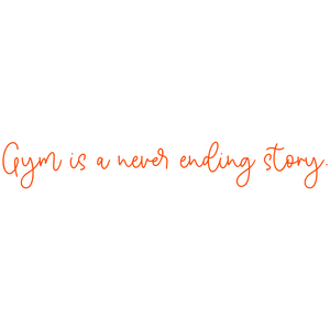 gym is a never ending story quote SVG PNG design