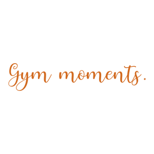 gym moments quote SVG PNG design with bold lettering, an uplifting message