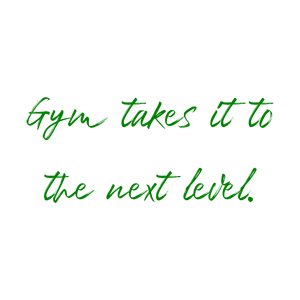 gym takes it to the next level quote SVG PNG design with bold lettering