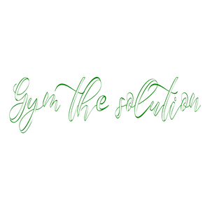 gym the solution quote SVG PNG design with bold lettering