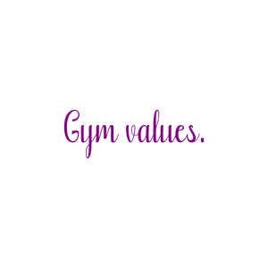 gym values quote SVG PNG design with bold lettering, an uplifting message