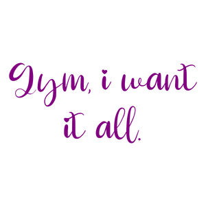 gym i want it all quote SVG PNG design