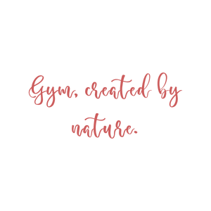 gym created by nature quote SVG PNG design with an uplifting message