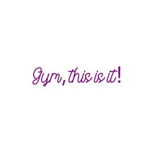 gym this is it quote SVG PNG design with bold lettering, an uplifting message
