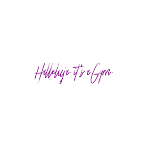 halleluja it's a gym quote SVG PNG design with an uplifting message