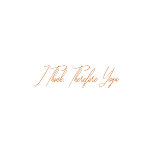 i think therefore yoga quote SVG PNG design with an uplifting message