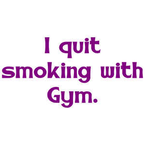 i quit smoking with gym quote SVG PNG design with bold lettering, an uplifting message