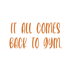 it all comes back to gym quote SVG PNG design