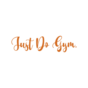 just do gym quote SVG PNG design with bold lettering, an uplifting message