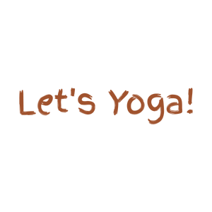 let's yoga quote SVG PNG design with hand-drawn style