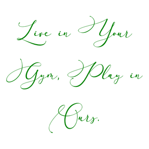 live in your gym play ours quote SVG PNG design with an uplifting message