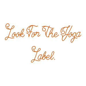 look for the yoga label quote SVG PNG design with bold lettering