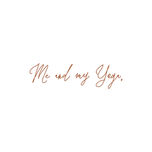 me and my yoga quote SVG PNG design with hand-drawn style