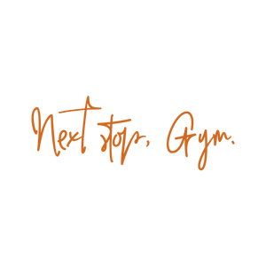next stop gym quote SVG PNG design with hand-drawn style