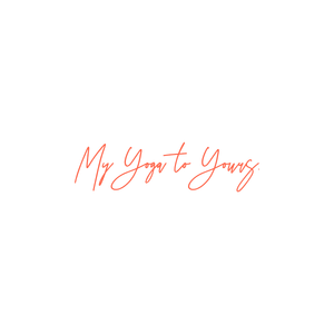 my yoga to yours quote SVG PNG design with hand-drawn style