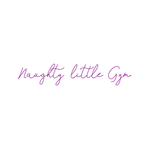 naughty little gym quote SVG PNG design with bold lettering