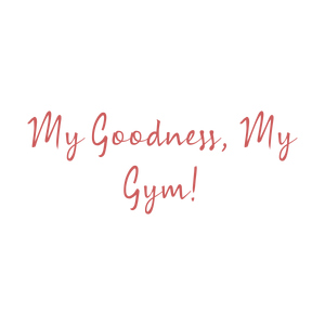 my goodness gym quote SVG PNG design with bold lettering