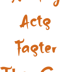 nothing acts faster than gym quote SVG PNG design with bold lettering, an uplifting message