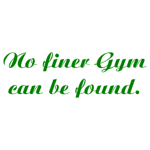 no finer gym can be found quote SVG PNG design with bold lettering, an uplifting message