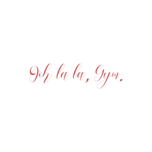 ooh la gym quote SVG PNG design with bold lettering