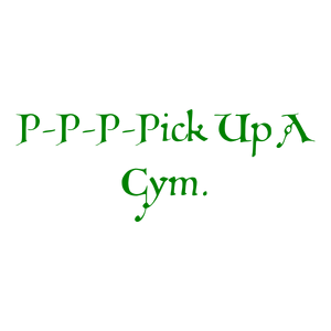 p pick up a gym quote SVG PNG design