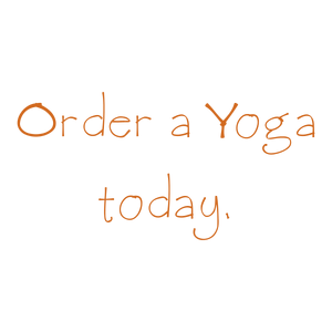 order a yoga today quote SVG PNG design with hand-drawn style, bold lettering