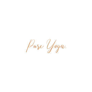 pure yoga quote SVG PNG design with bold lettering