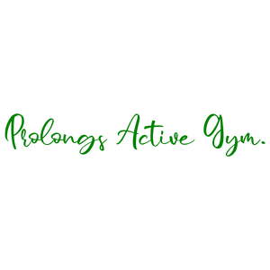 prolongs active gym quote SVG PNG design with bold lettering
