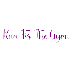 run for the gym quote SVG PNG design with bold lettering