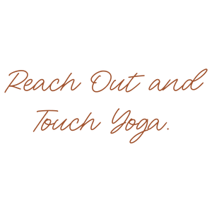 reach out and touch yoga quote SVG PNG design