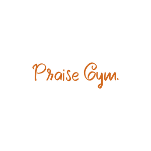 praise gym quote SVG PNG design with bold lettering, an uplifting message