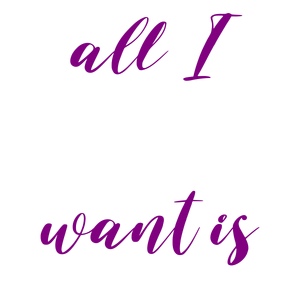 santa all i want is gym quote SVG PNG design with bold lettering