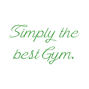 simply the best gym quote SVG PNG design with bold lettering, an uplifting message