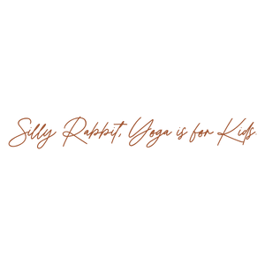 silly rabbit yoga is for kids quote SVG PNG design with an uplifting message
