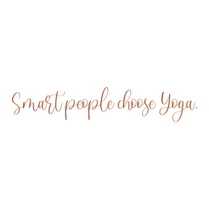 smart people choose yoga quote SVG PNG design