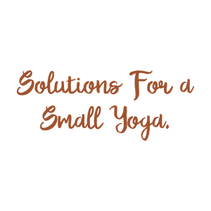 solutions for a small yoga quote SVG PNG design with bold lettering