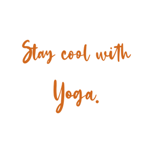 stay cool with yoga quote SVG PNG design with an uplifting message