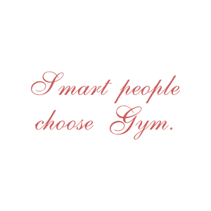 smart people choose gym quote SVG PNG design with bold lettering
