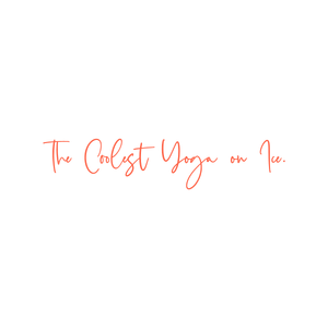 the coolest yoga on ice quote SVG PNG design with bold lettering