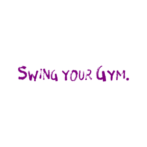 swing your gym quote SVG PNG design with bold lettering